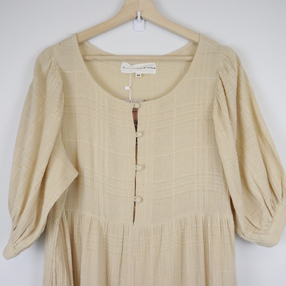 NWT Daughters of India Ela Gown Maxi Dress Chamomile XS - Picture 4 of 11